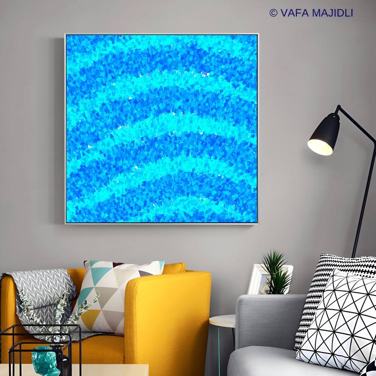 Original Abstract Expressionism Seascape Digital by Vafa Majidli