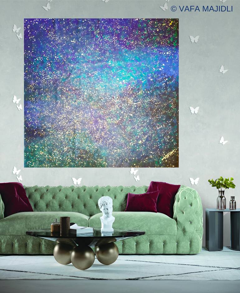 Original Outer Space Painting by Vafa Majidli