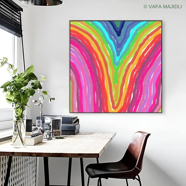 Original Contemporary Abstract Digital by Vafa Majidli