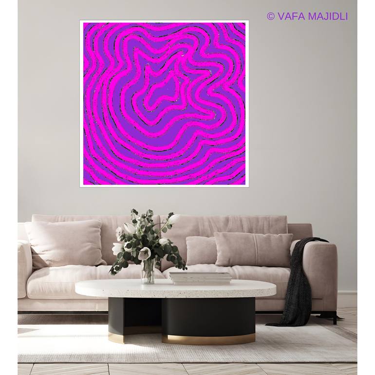 Original Contemporary Abstract Digital by Vafa Majidli