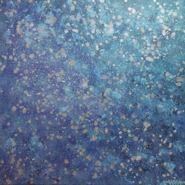 Original Abstract Expressionism Outer Space Paintings by Vafa Majidli