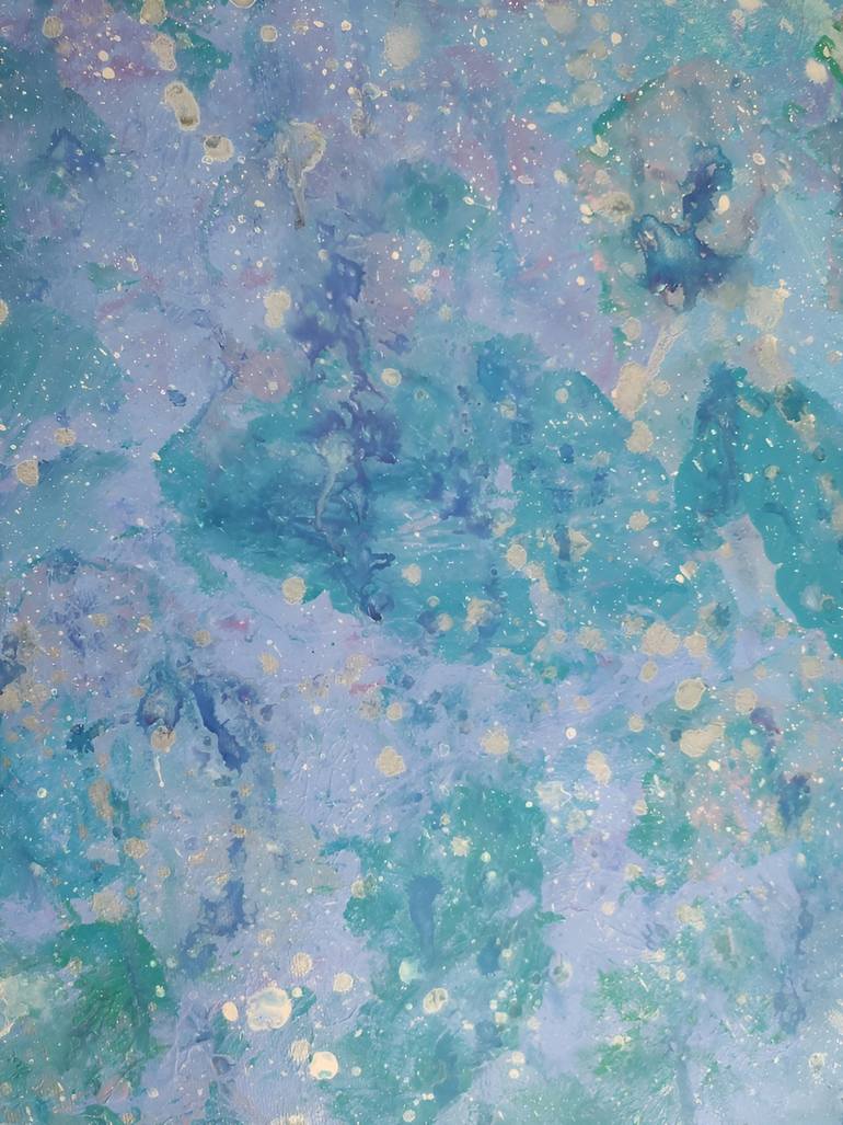 Original Abstract Expressionism Seascape Painting by Vafa Majidli