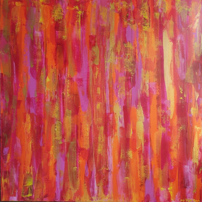 Original Abstract Expressionism Women Painting by Vafa Majidli