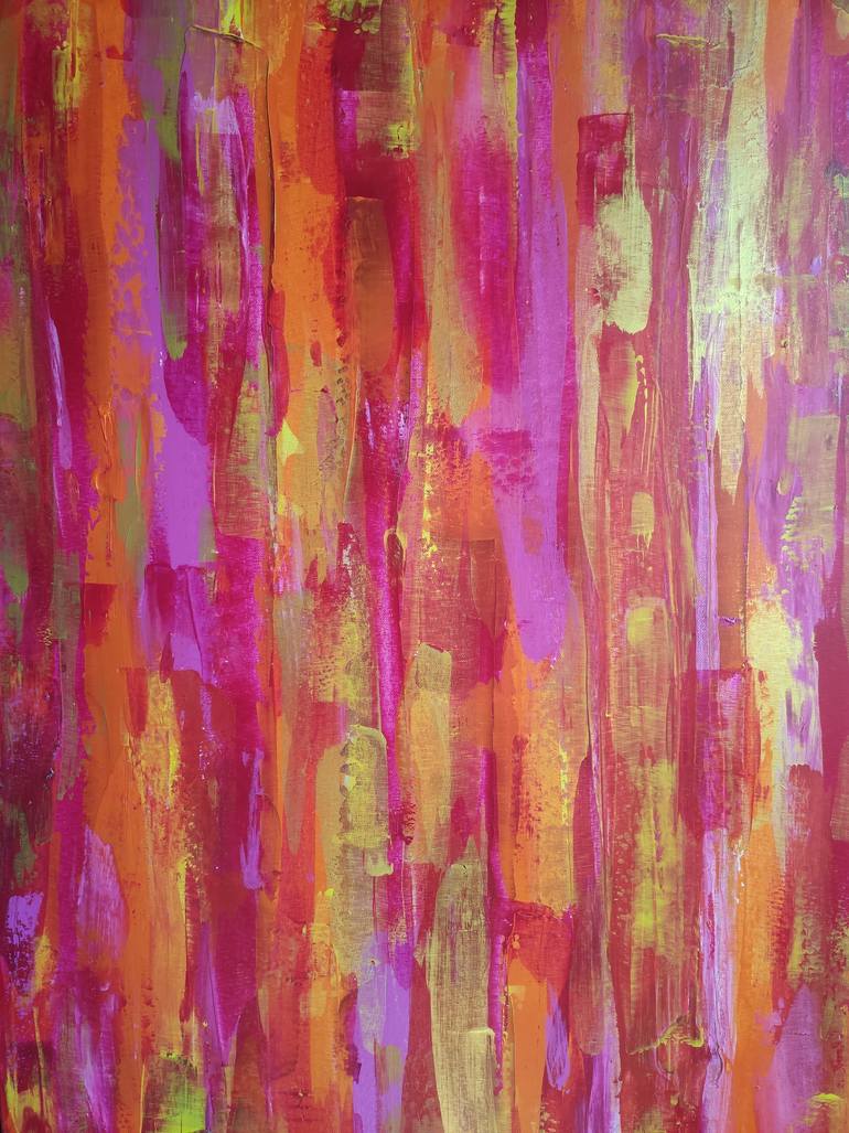 Original Abstract Expressionism Women Painting by Vafa Majidli