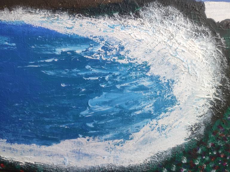Original Color Field Painting Seascape Painting by Vafa Majidli