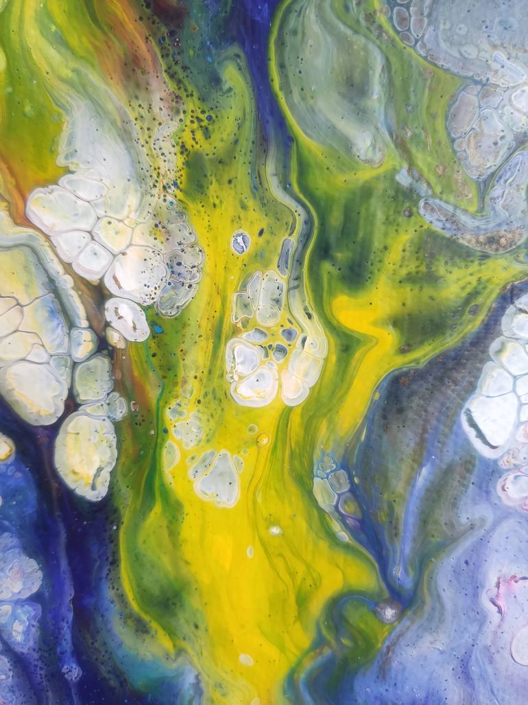 Original Abstract Expressionism Abstract Painting by Vafa Majidli