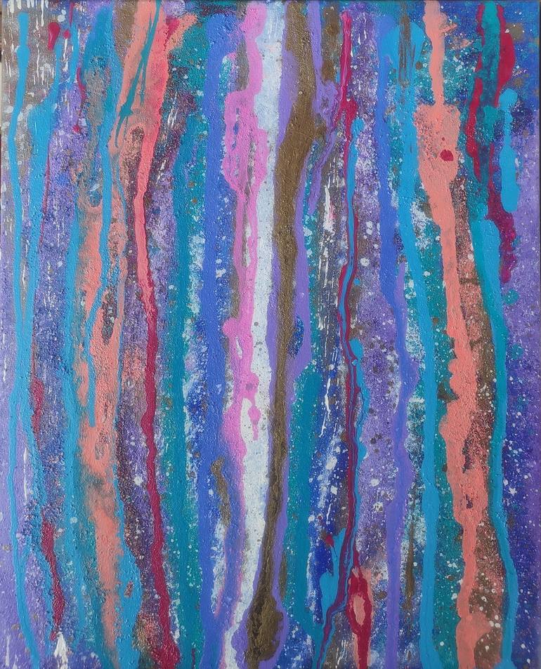 Original Abstract Expressionism Abstract Painting by Vafa Majidli