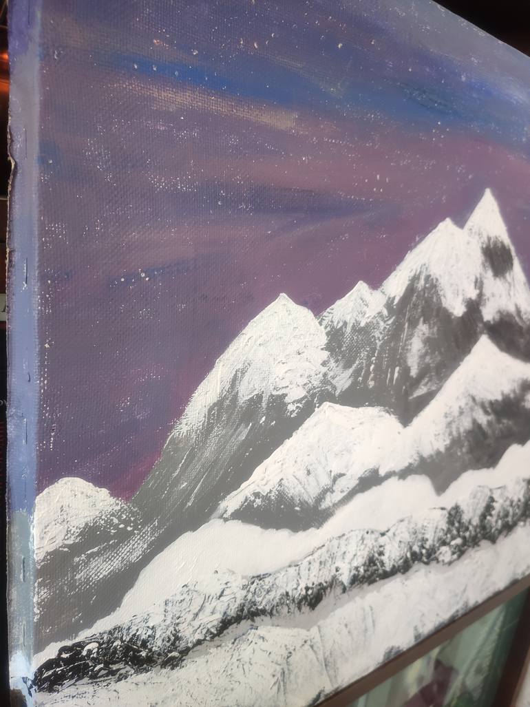 Original Abstract Expressionism Landscape Painting by Vafa Majidli