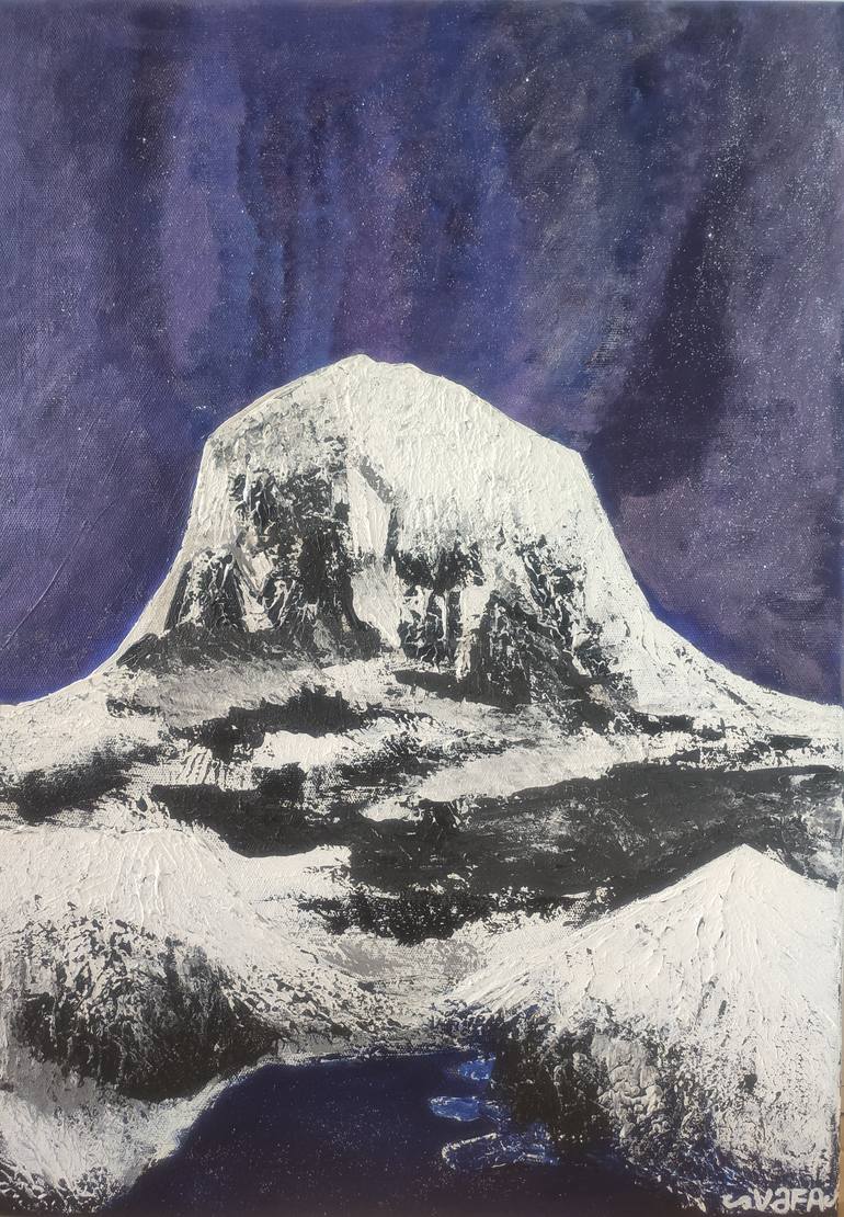 Original Conceptual Nature Painting by Vafa Majidli