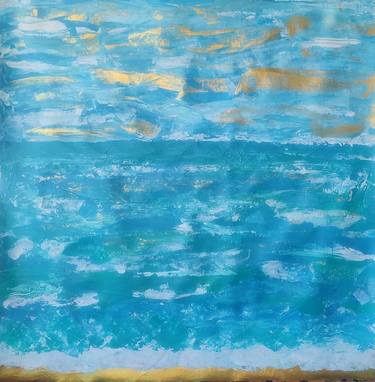 Print of Abstract Expressionism Seascape Paintings by Vafa Majidli