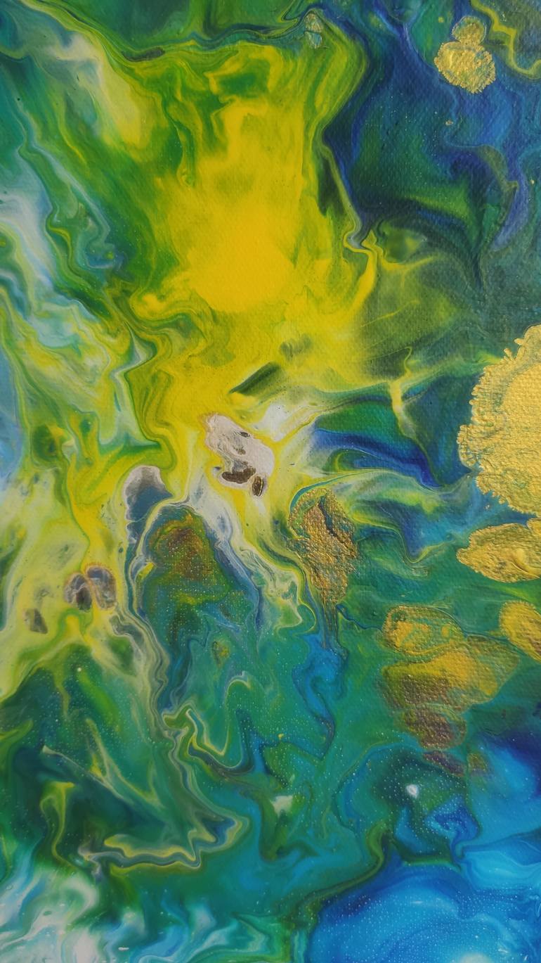 Original Abstract Seascape Painting by Vafa Majidli