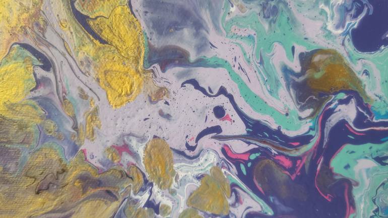 Original Abstract Expressionism Abstract Painting by Vafa Majidli