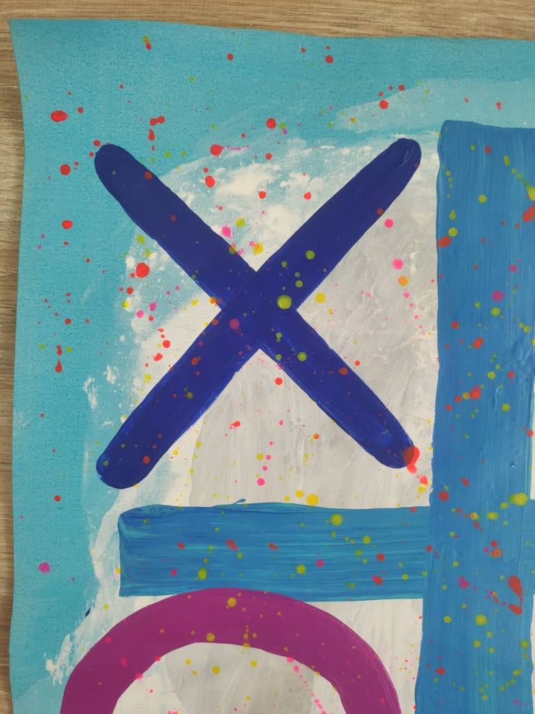 Original Conceptual Abstract Painting by Vafa Majidli