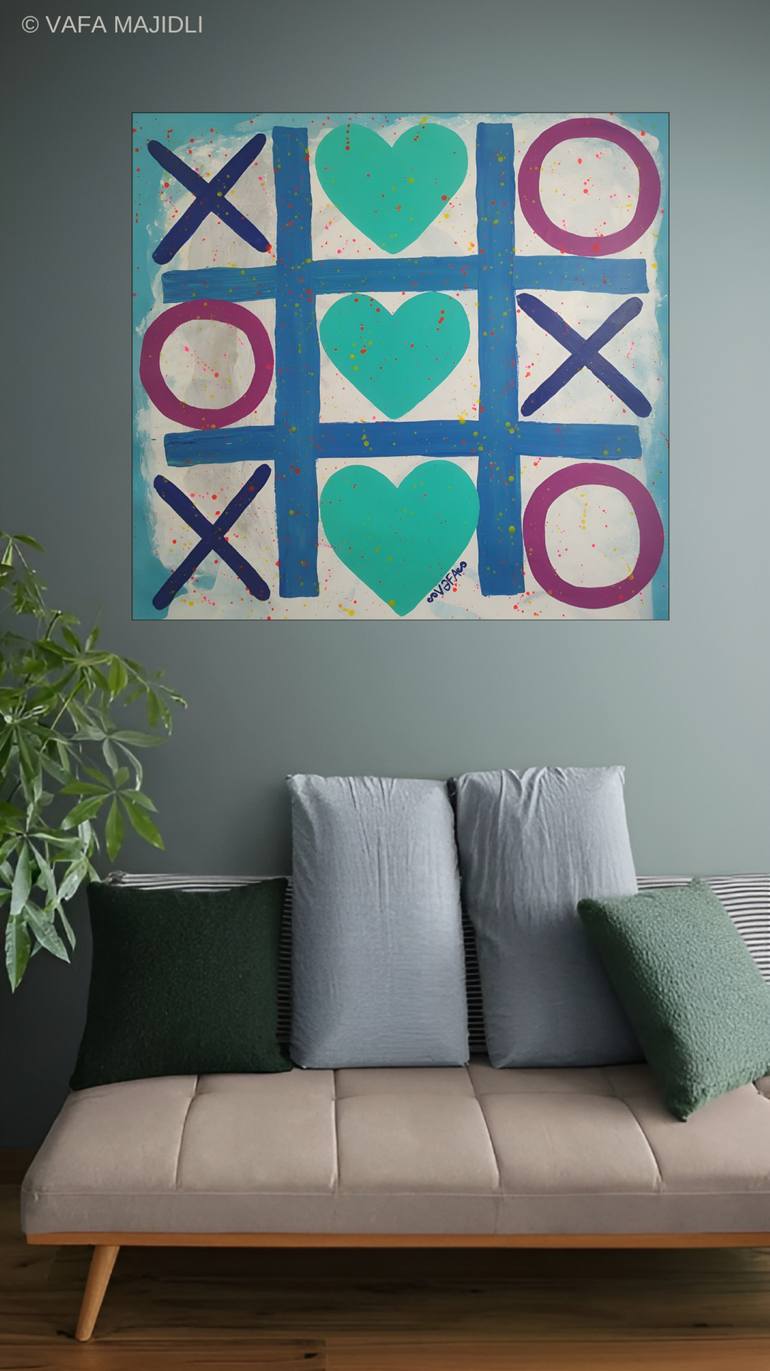 Original Conceptual Abstract Painting by Vafa Majidli