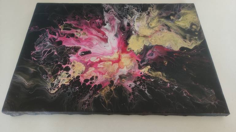 Original Abstract Outer Space Painting by Vafa Majidli