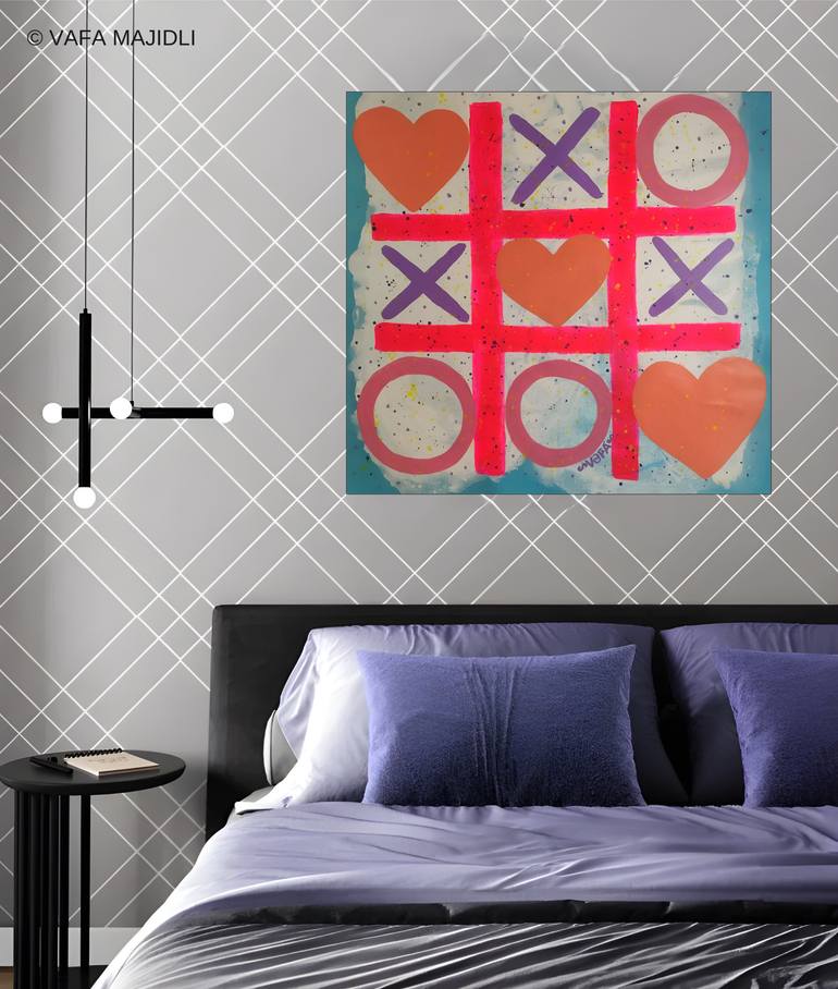 Original Conceptual Abstract Painting by Vafa Majidli