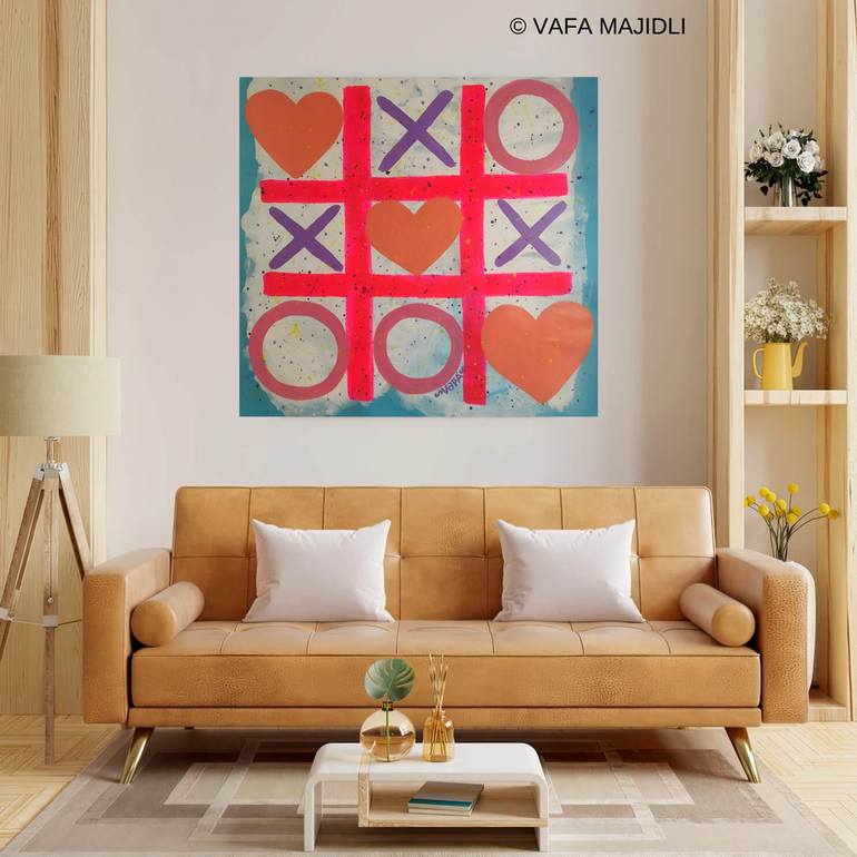 Original Abstract Love Painting by Vafa Majidli