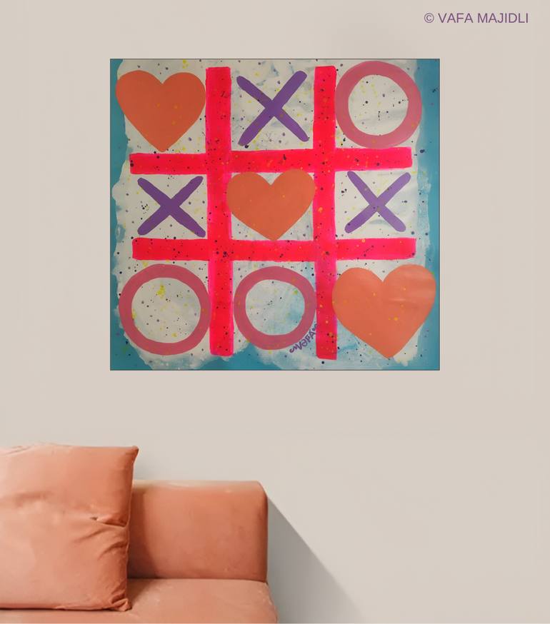 Original Conceptual Abstract Painting by Vafa Majidli