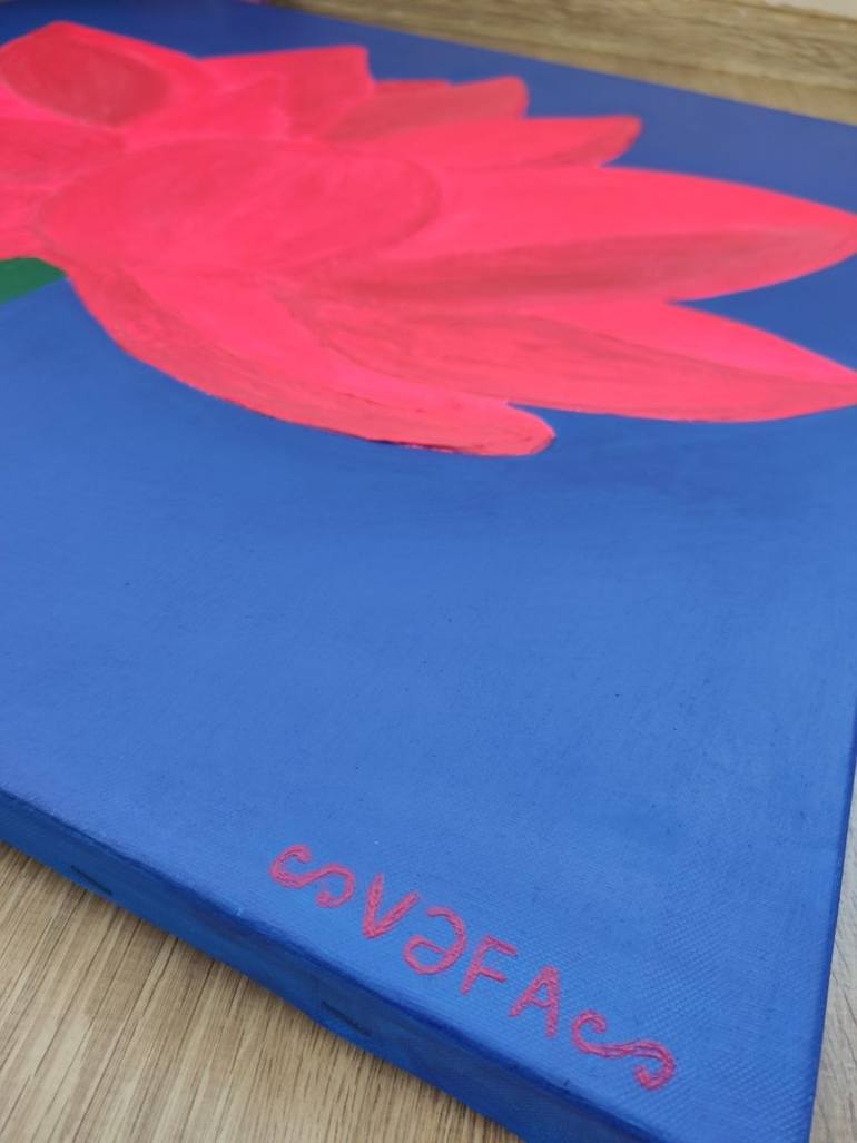 Original Minimalism Botanic Painting by Vafa Majidli