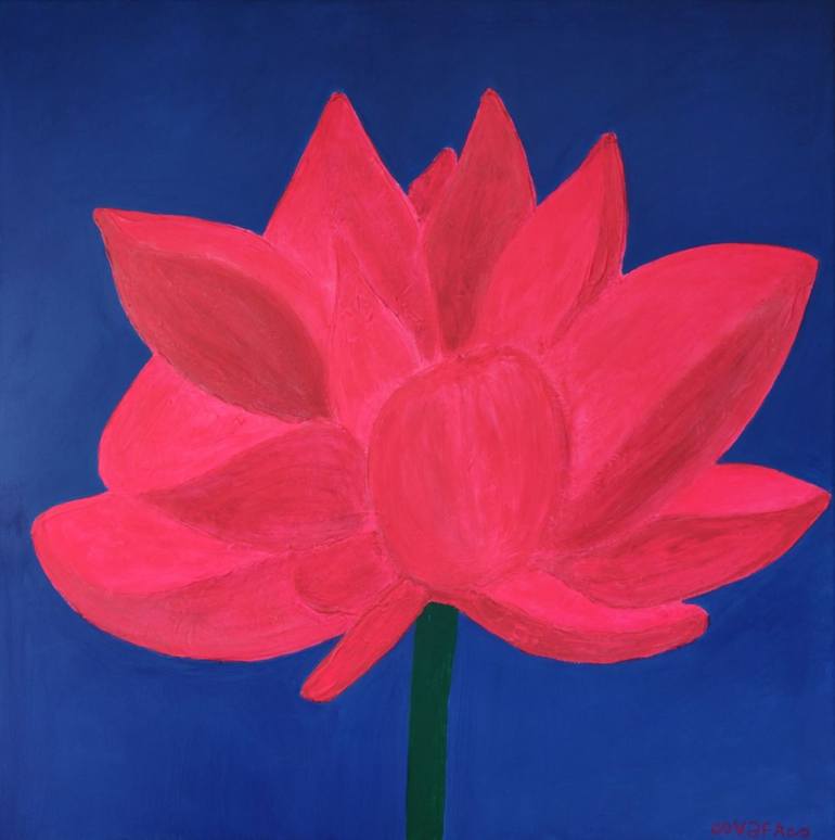 Original Minimalism Botanic Painting by Vafa Majidli