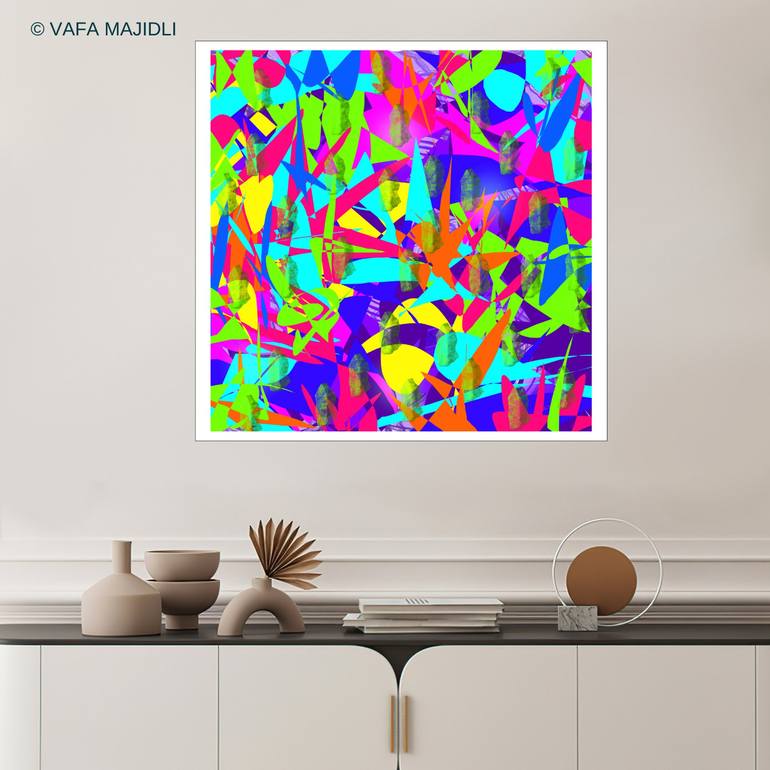 Original Abstract Expressionism Abstract Digital by Vafa Majidli