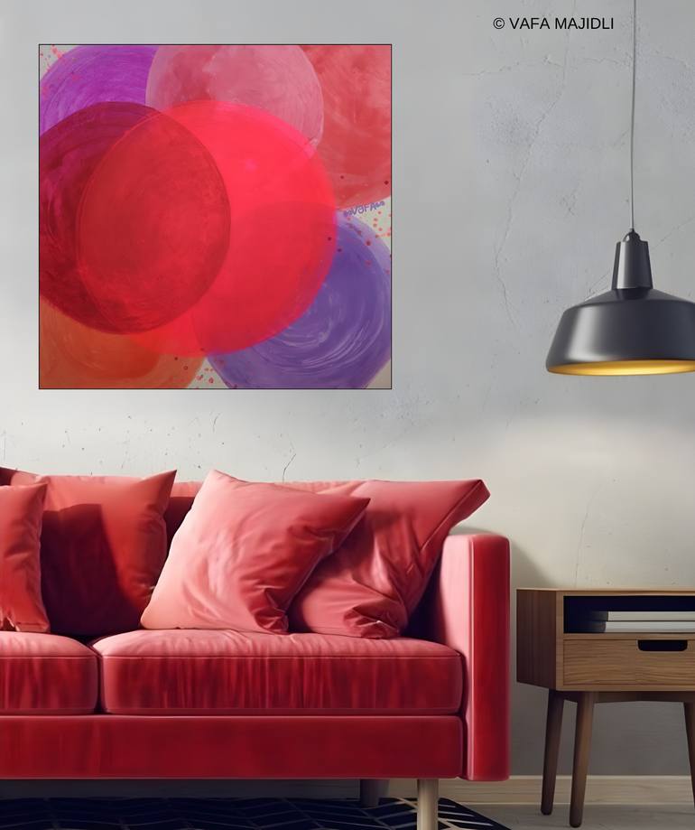 Original Abstract Expressionism Abstract Painting by Vafa Majidli