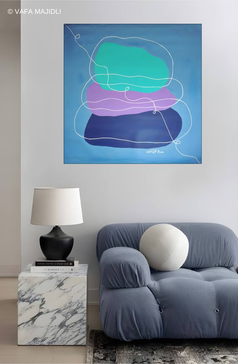 Original Minimalism Abstract Painting by Vafa Majidli