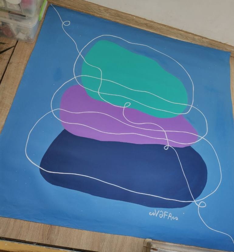Original Minimalism Abstract Painting by Vafa Majidli