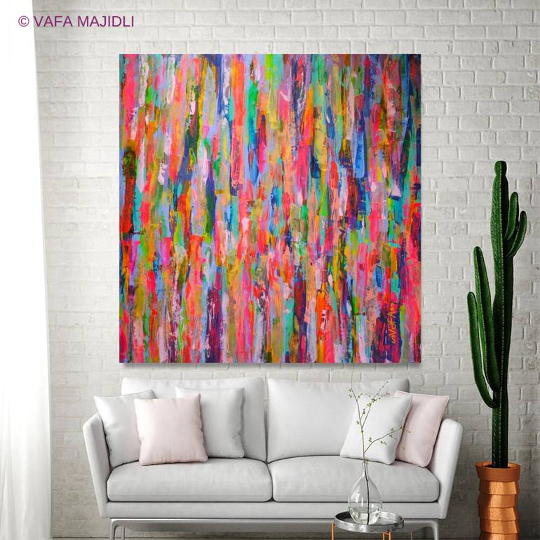 Original Abstract Expressionism Abstract Painting by Vafa Majidli