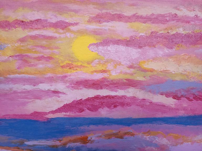 Original Color Field Painting Nature Painting by Vafa Majidli