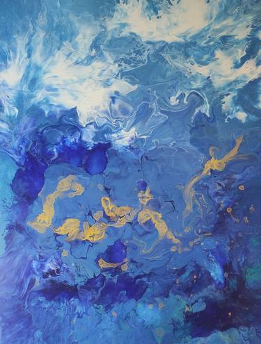 Print of Abstract Seascape Paintings by Vafa Majidli