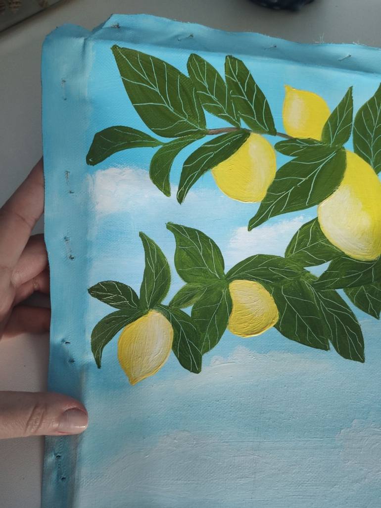 Original Color Field Painting Garden Painting by Vafa Majidli