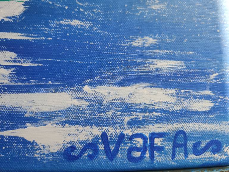 Original Expressionism Seascape Painting by Vafa Majidli
