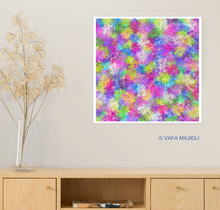 Original Contemporary Floral Digital by Vafa Majidli