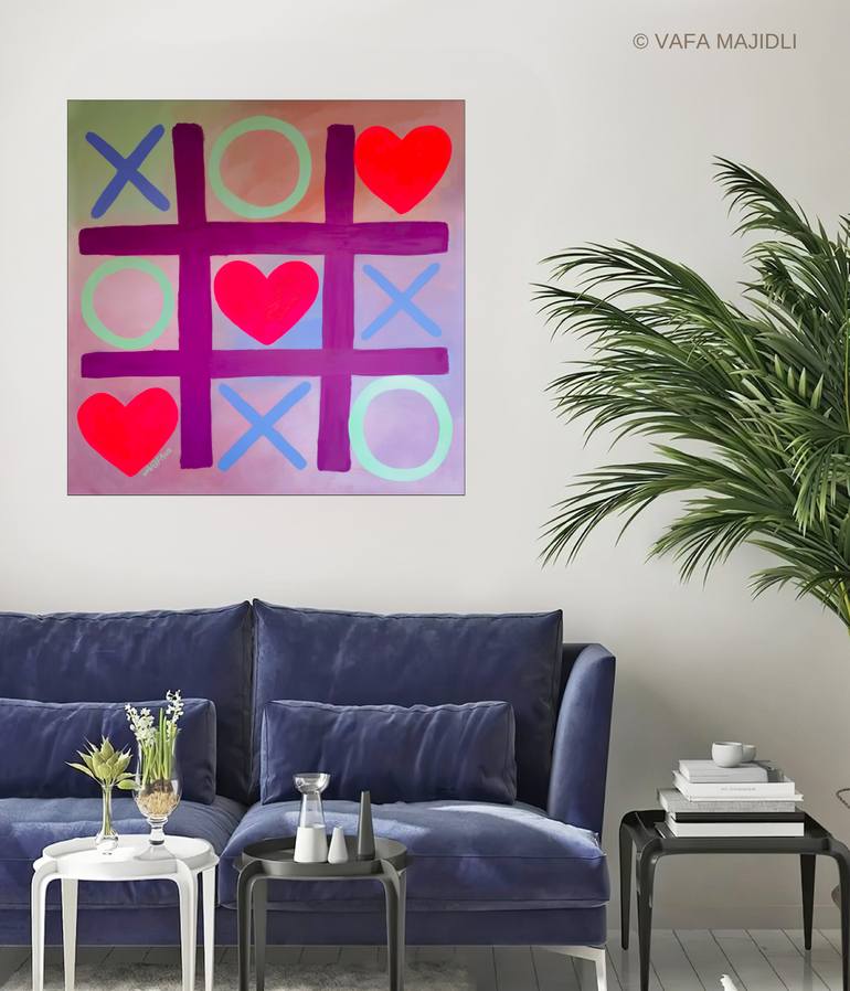 Original Conceptual Abstract Painting by Vafa Majidli