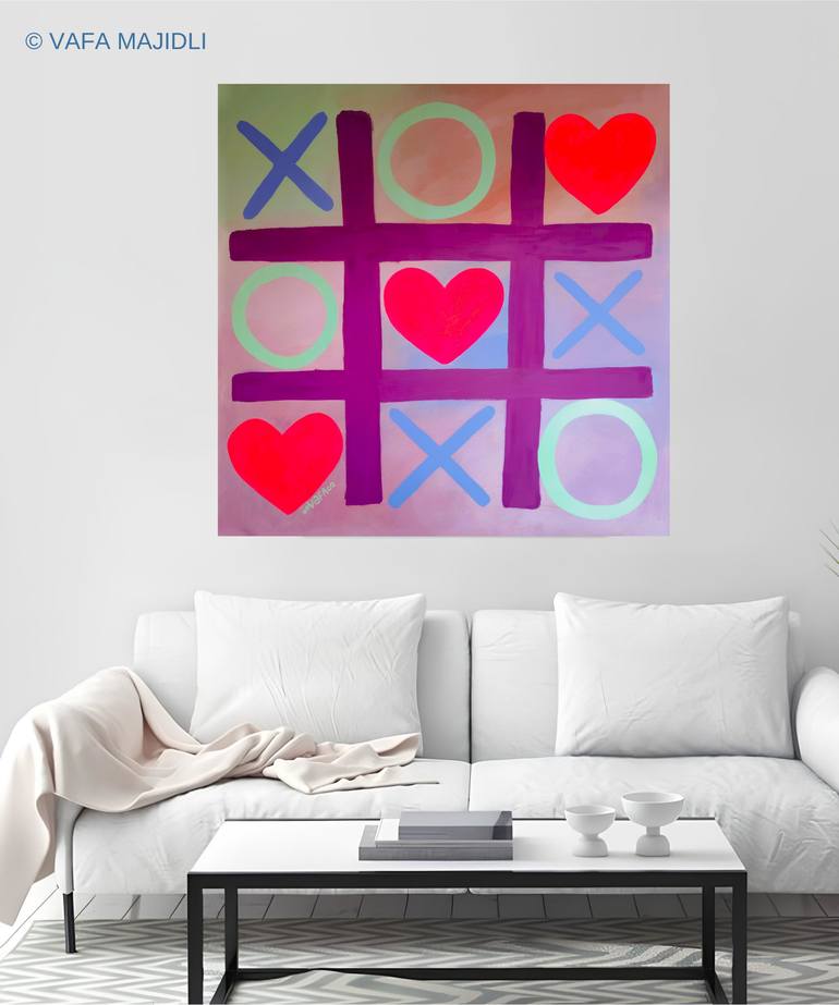 Original Abstract Love Painting by Vafa Majidli