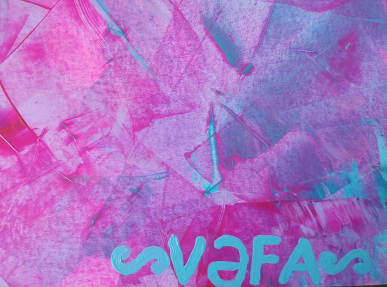 Original Abstract Expressionism Love Painting by Vafa Majidli
