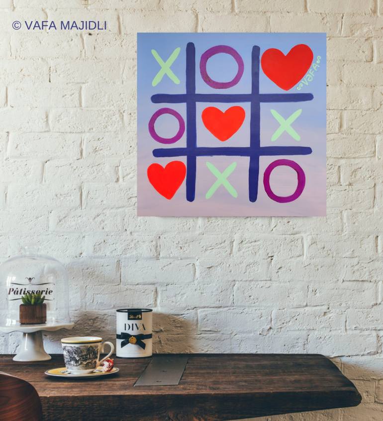 Original Abstract Love Painting by Vafa Majidli