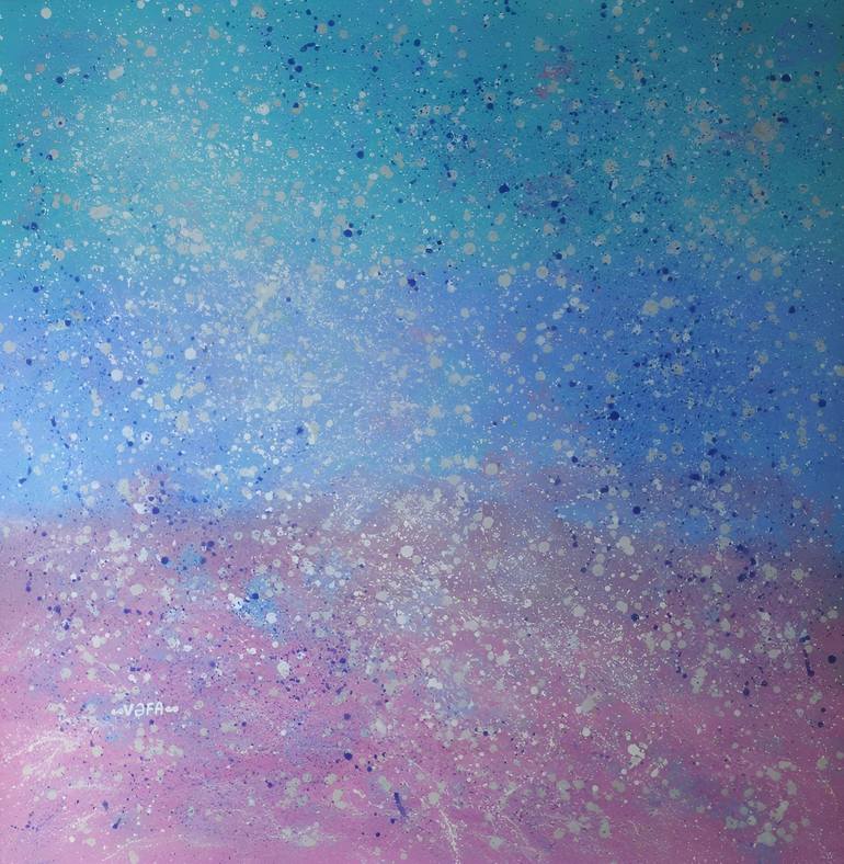 Original Abstract Expressionism Nature Painting by Vafa Majidli