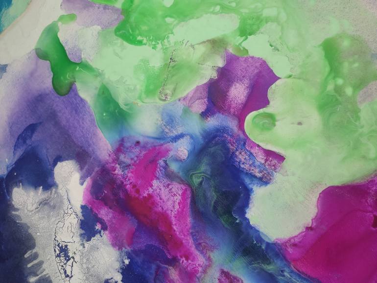 Original Abstract Seascape Painting by Vafa Majidli