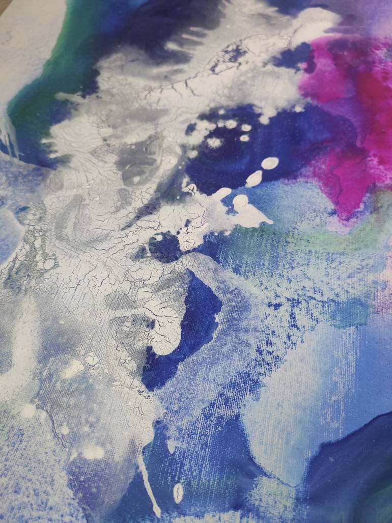 Original Abstract Seascape Painting by Vafa Majidli