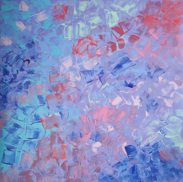 Original Abstract Expressionism Floral Paintings by Vafa Majidli