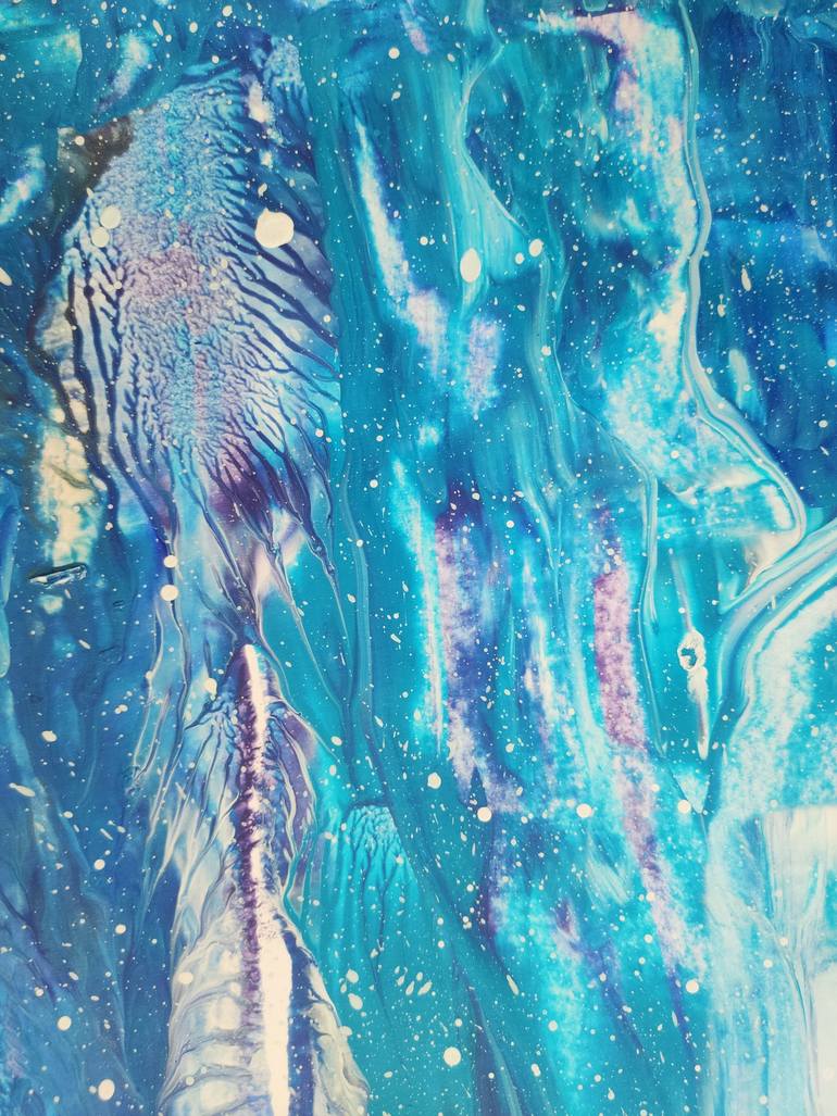 Original Abstract Expressionism Seascape Painting by Vafa Majidli