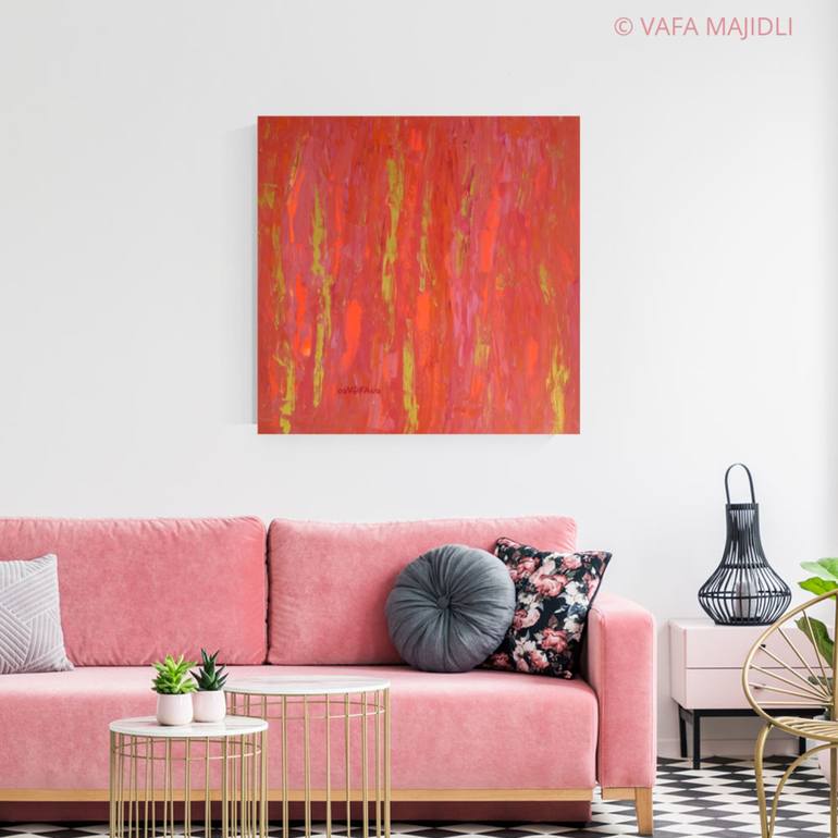 Original Abstract Expressionism Women Painting by Vafa Majidli