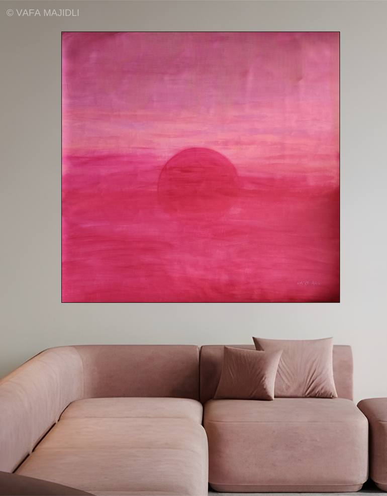 Original Abstract Expressionism Nature Painting by Vafa Majidli