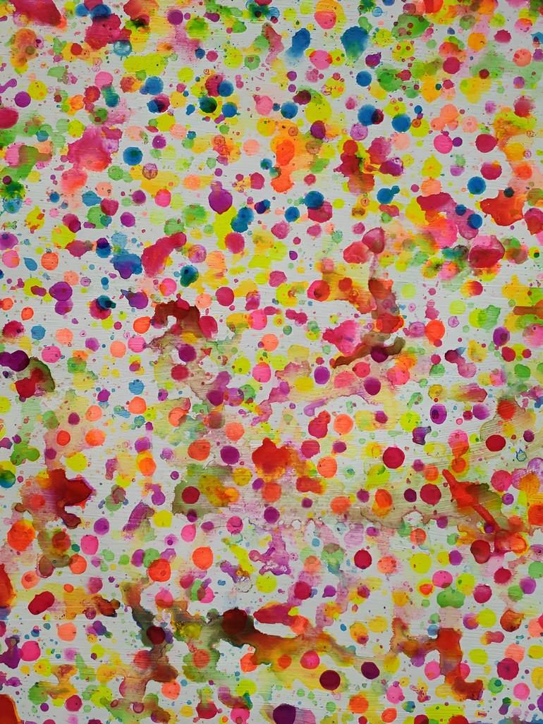 Original Abstract Expressionism Love Painting by Vafa Majidli