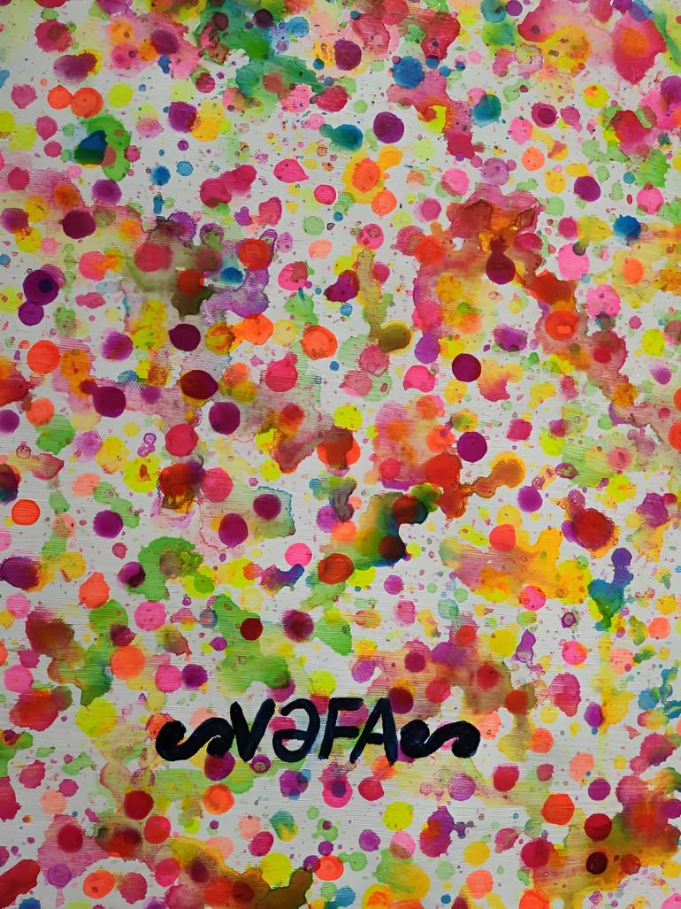 Original Abstract Expressionism Love Painting by Vafa Majidli