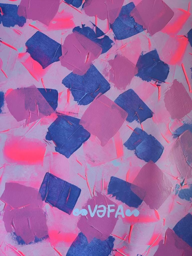 Original Abstract Expressionism Abstract Painting by Vafa Majidli