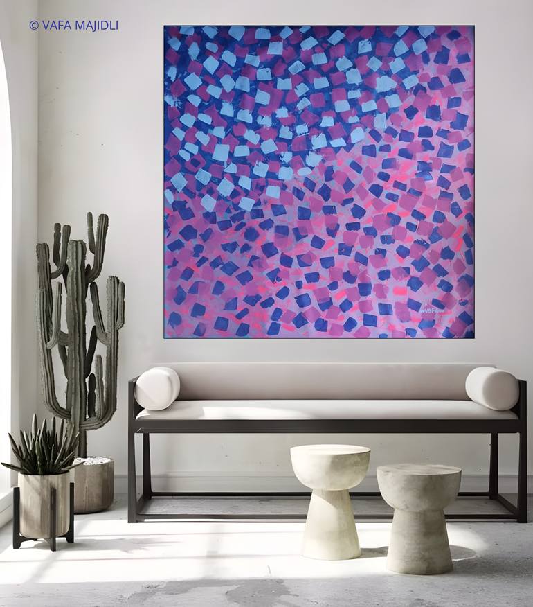 Original Abstract Expressionism Abstract Painting by Vafa Majidli