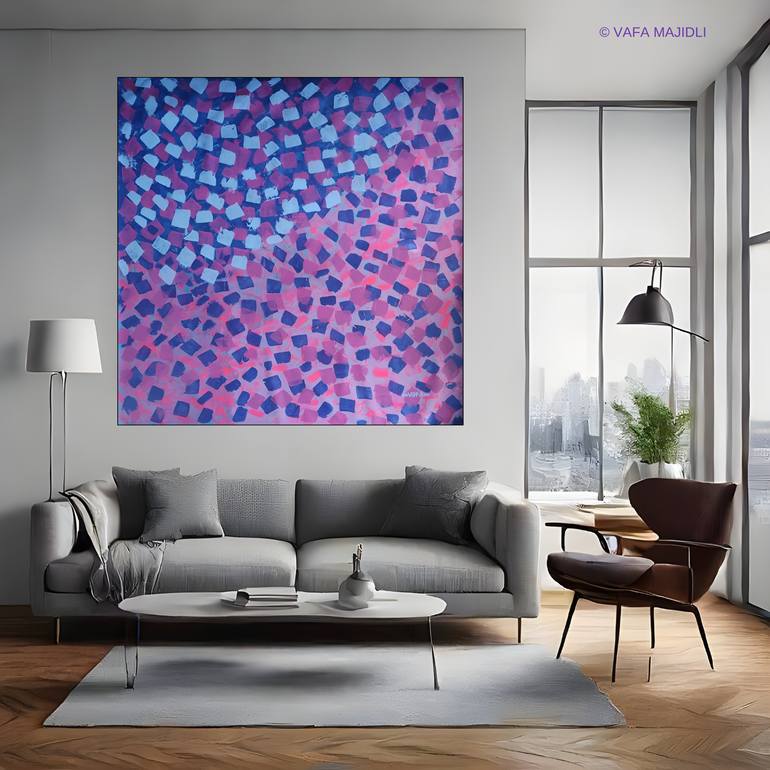 Original Abstract Expressionism Abstract Painting by Vafa Majidli